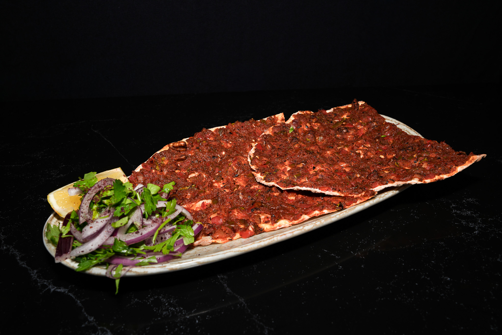 Vejetaryen Lahmacun - Vegetarian Lahmacun